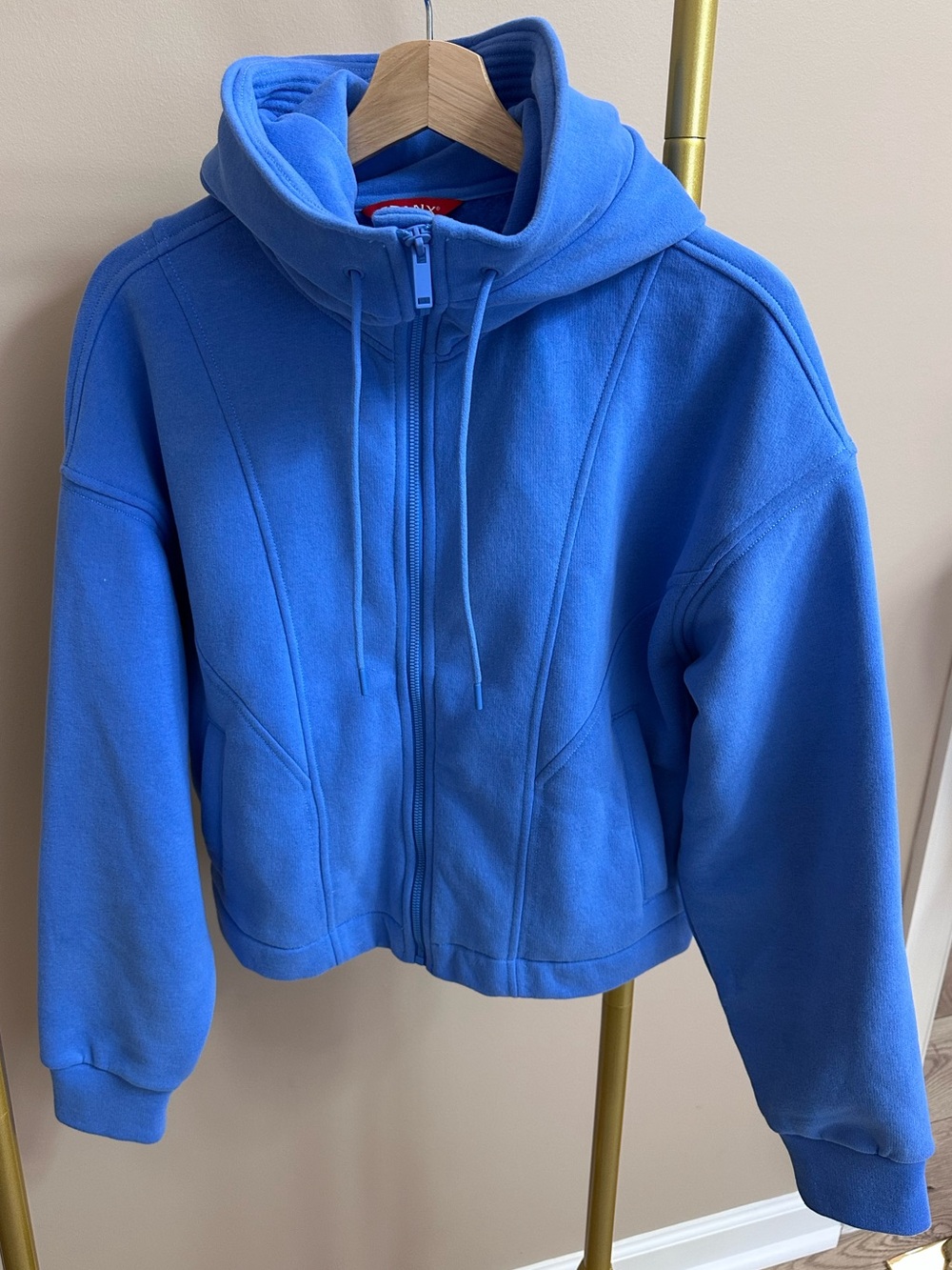 NEW SPANX Bright Blue Women’s Hooded Zip Jacket S